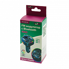 FM-модулятор трансмиттер автомобильный с Bluetooth TDS TS-CAF20