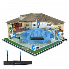 Комплект видеонаблюдения 4 камеры Wi-Fi 2MP Орбита OT-VNK04