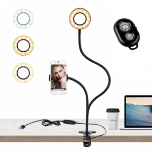 Огонек OG-SMH05 лампа кольцевидная на прищепке (9см)