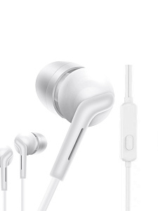 Орбита OT-ERG62 Белые наушники-гарнитура (3.5мм) (УПАКОВКА 20ШТ)