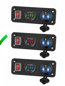 TDS TS-CAU52 Красный Разветвитель авто (Врезной)