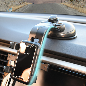 Держатель для телефона автомобильный на присоске TDS TS-CAA56 Черный