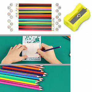 Набор для выжигания по дереву 75 в 1 с карандашами Помощник PM-INP29