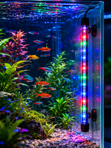 Светильник лампа для аквариума светодиодная цветная Огонек OG-LDP28 (370мм)