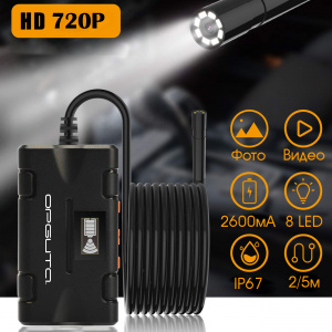 Орбита OT-SME15 эндоскоп WiFi (8мм, 1280*720, 5м)