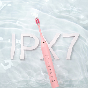 Электрическая зубная щетка ультразвуковая с насадками Огонёк OG-HBT01 Белая