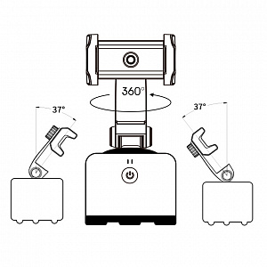 Apai Genie II Черная вращающаяся панорамная головка
