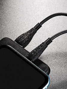 BOROFONE BX38 Черный кабель USB 2.4A (iOS Lighting) 1м