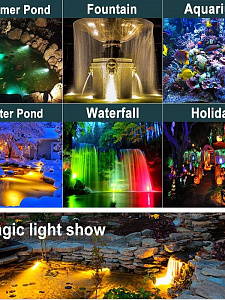 Огонек OG-LDP19 Лампа аквариумная RGB (2 штуки, APP, пульт)