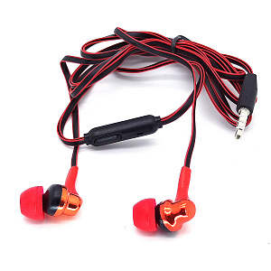 Орбита OT-ERG52 Красные наушники вакуум-гарнитура (3.5мм)