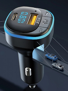 FM-модулятор трансмиттер автомобильный с Bluetooth TDS TS-CAF23
