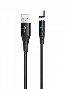 HOCO X60 Черный кабель магнитный USB 2A (TYPE-C) 1м