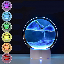 Песочная картина ночник интерьерный Огонёк OG-LDP34 Синий