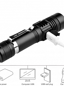 Следопыт ST-FLR08 фонарь ручной (18650, ZOOM)