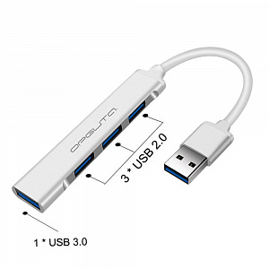 USB HUB 3.0, разветвитель USB на 4 порта Орбита OT-PCR17