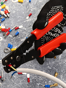 Климпер клещи 2 в 1 для обжима клемм и обрезки проводов Патриот PT-INK06