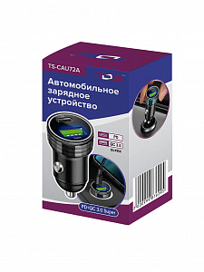 TDS TS-CAU72A ЗУ авто USB (QC3.0 Super + PD20W,4000mA)