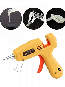 Клеевой пистолет со стержнями в кейсе Помощник PM-ING01