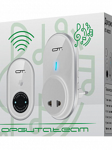 Звонок беспроводной сетевой 45 мелодий Орбита OT-HOC20 Белый