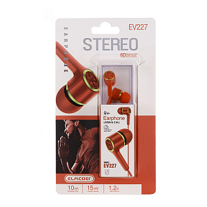 ELMCOEI EV-227 Красные наушники-гарнитура (3.5мм)