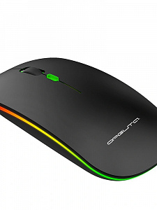 Мышь беспроводная бесшумная с подсветкой 2 в 1 Орбита OT-PCM66 Черная