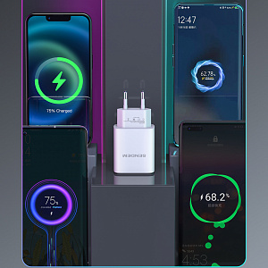 SENDEM OG33 ЗУ с TYPE-C + кабель Type-C -Type-C 1.2м (PD20W, 3000mA)