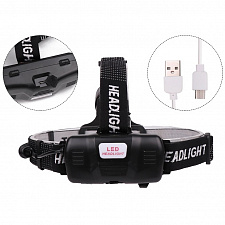 Патриот PT-FLG28 фонарь налобный (1L, 18650, ZOOM)