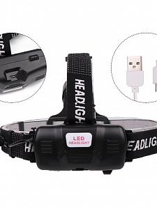 Патриот PT-FLG28 фонарь налобный (1L, 18650, ZOOM)