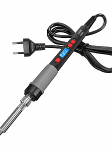 Паяльник электрический 80Вт с терморегулятором и дисплеем Помощник PM-INP34