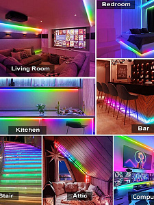 Огонек OG-LDL40 LED набор лента RGB 2*5м (2812,IP20,блок,пульт)