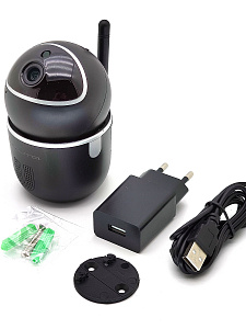 Орбита OT-VNI41(45) Черная видеокамера IP-WI-FI (1920*1080, 2Mpix, 3,6мм, пластик)