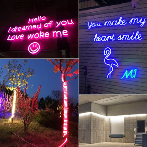 Светодиодная лента Неоновая 5м с адаптером питания IP65 Огонёк OG-LDL47 RGB
