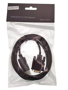 Видеошнур Displayport (DP) / VGA кабель 1.8 метра Орбита OT-AVW45 силиконовый