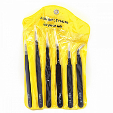 Набор антистатических пинцетов 6 штук Патриот PT-INO05