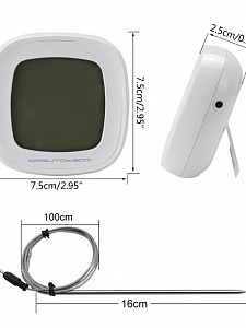 Термометр кулинарный с щупом, градусник для еды Орбита OT-HOM28