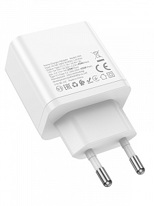 HOCO N35 Белый ЗУ с TYPE-C (PD45W, 3000mA)