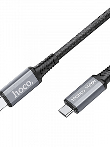 HOCO US01 Черный кабель PD100W (TYPE C - TYPE C) 1.2м