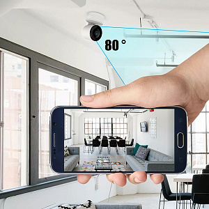 Видеоняня, камера видеонаблюдения беспроводная 2 Mp Орбита OT-VNI64 Белая