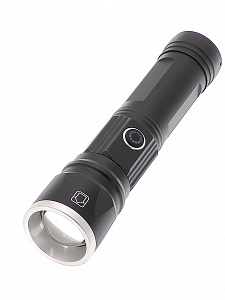 Патриот PT-FLR38 Черный фонарь ручной (1L, 18650.,ZOOM)