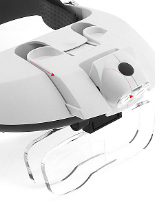 Лупа налобная увеличительная с подсветкой Орбита OT-INL09