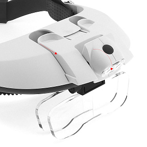 Лупа налобная увеличительная с подсветкой Орбита OT-INL09