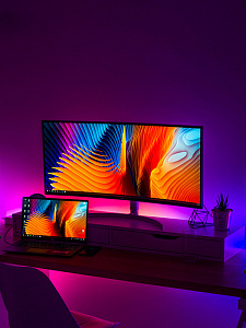 Светильник настольный декоративный для ПК RGB Огонёк OG-LDP18