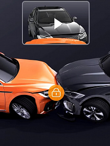 Видеорегистратор автомобильный 3 в 1 с двумя камерами в салон и заднего вида TDS TS-CAR51А