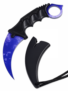 Патриот PT-TRK13 нож складной (Керамбит, волны синий)