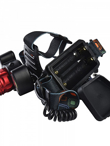 Фонарь налобный, фонарик аккумуляторный Следопыт PT-FLG02