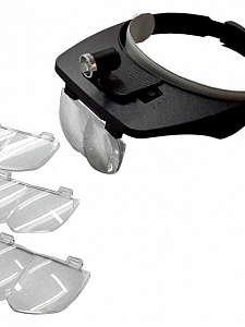 Лупа налобная увеличительная с подсветкой Орбита OT-INL10