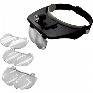 Лупа налобная увеличительная с подсветкой Орбита OT-INL10