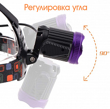 Патриот PT-FLG03 фонарь налобный (3L, 2*18650, ZOOM, Т6)