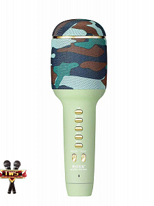 WSTER WS-900 Камуфляж микрофон беспроводной (Bluetooth, динамики, USB)