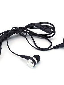 Орбита OT-ERG08 Черные наушники вакуум-гарнитура (3.5мм)